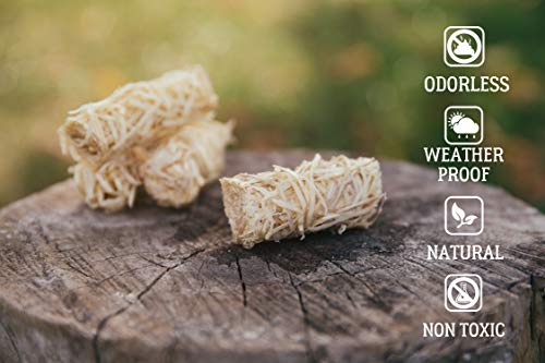 GrillTrade Quick Charcoal Fire Starter for Grill, BBQ, Camping Fire Pit, Fireplace, Wood Stove, Chimney (24 pieces) All Natural Tumbleweeds Fire Starter