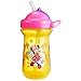 The First Years Disney Minnie Mouse Toddler Straw Cup - Spill Proof Flip Top Toddler Sippy Cups - 18 Months and Up - 10 Oz