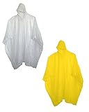 Adult 10 Mil Reusable Rain Ponchos (Sold in Packs of 1, 6, 12 & 48)