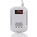 ALEMON Human Voice Prompt Gas Detector Alarm Combustible Gas Concentration Display with Battery Backup for Home