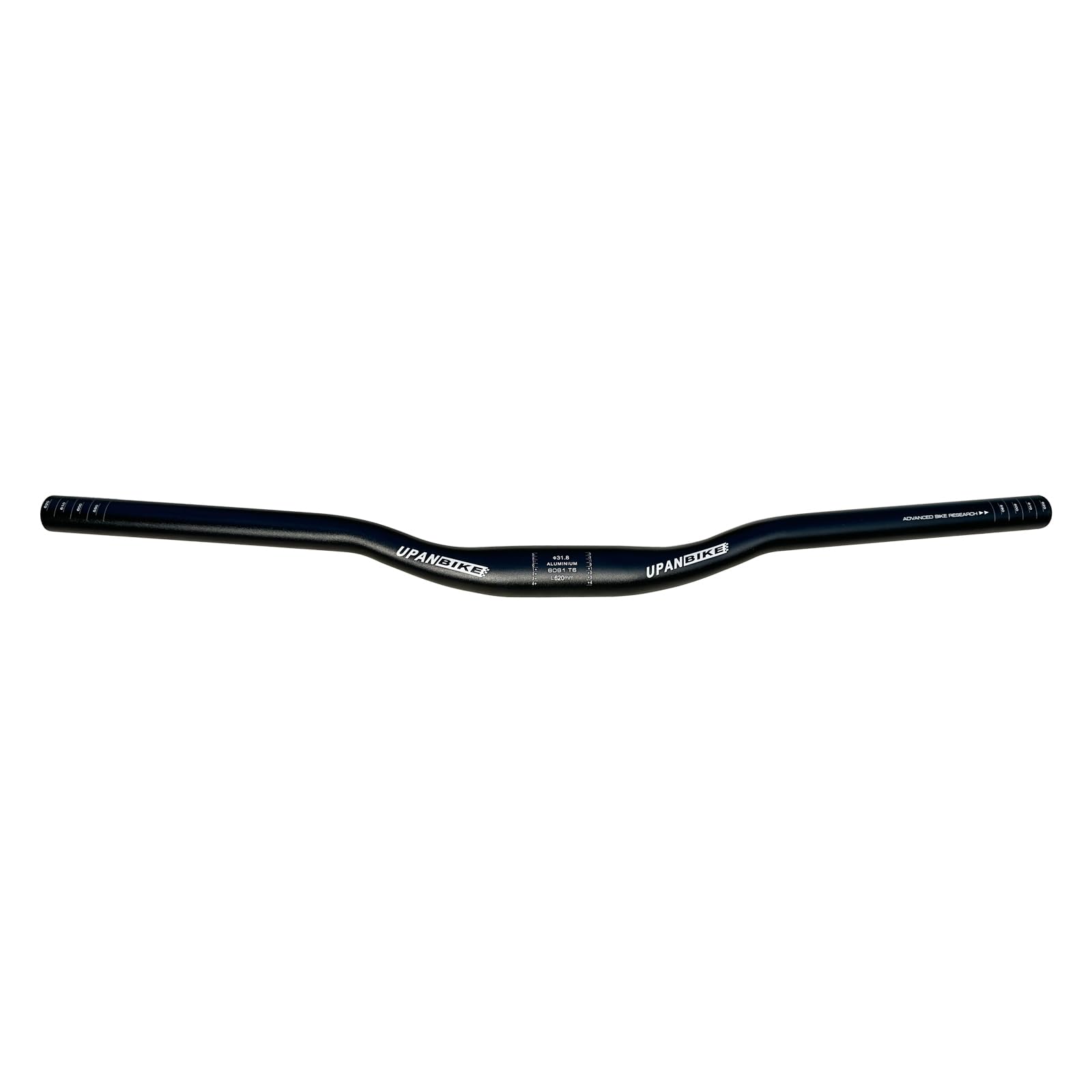 UPANBIKE Mountain Bike & Road Bicycle Handlebar, 25.4mm*600mm/31.8mm*620mm Flat Bar Riser Bar, Aluminium, Black