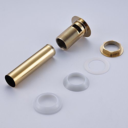 Rozin Gold Finish Bathroom Sink Drain with Overflow
