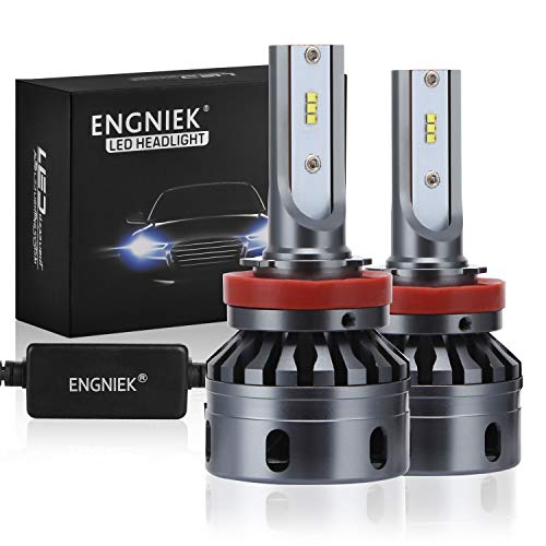 H11 LED Headlights Bulb All In One Conversion Kit 42W, 13,000Lm, 6000K No Dark Spot H8 H9 Philips Chips Headlamp, Pack Of 2