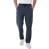 Rapoo Men's Lightweight Pants with Zipper Pockets Quick Dry Workout Athletic Travel Pants