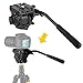 Kamisafe KINGJOY VT-3510 Heavy Duty Video Camera Tripod Fluid Drag Pan Head with Sliding Plate 1/4