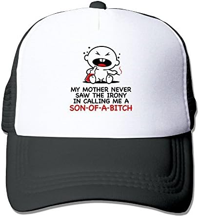 Jia De Ba Funny My Mother Never Saw (2c)++2013 Appel Hat,Cri Hat,de Fils De Pute Hat Adult Trucker Cap Baseball Dad Mesh Hat Black
