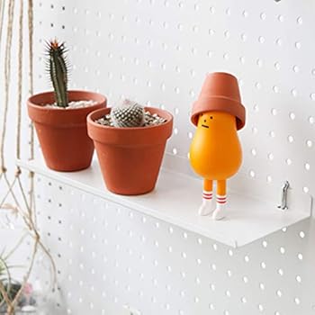 Inpegboard Slim Shelf (M) - White, 3-Pack