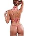 SeClovers Women Sexy Lace Teddy Lingerie Tight Babydoll Red