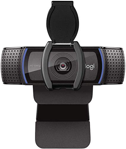 Logitech C920S HD Pro Webcam with Privacy Shutter - Widescreen Video Calling and Recording, 1080p Streaming Camera, Desktop or Laptop Webcam