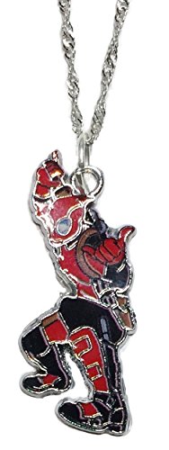 Marvel's Deadpool Character in Action Pendant on 18" Silvertone Chain
