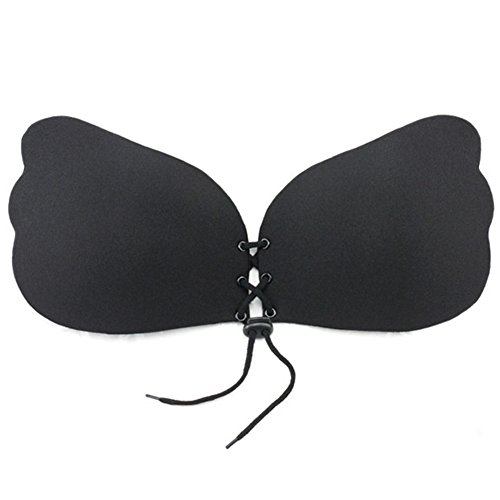 Plus Size Butterfly Sticky Bra for Women Backless Strapless Dress Self