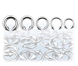 Circular Barbells Horseshoe with Spikes (Nipple, Ear, Navel, Lip, Eyebrow) CBR 14G 5/16