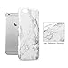iPhone 6 6s Marble Case, GMYLE Hard Case Print Crystal for iPhone 6 / 6s (4.7 inch Display) - White Marble Pattern Slim Fit Snap On Hard Back Case