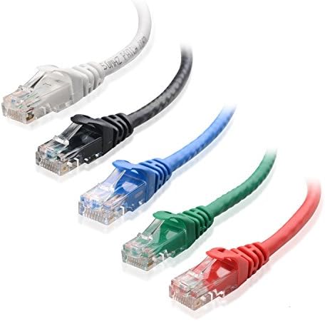 Chiefmax 1ft Cat5 Patch Cable, Colors Vary, 10 Pack