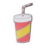 Last Valentine Cola A Drink Enamel Pin Nickel Plated Color Red Lapel Pin