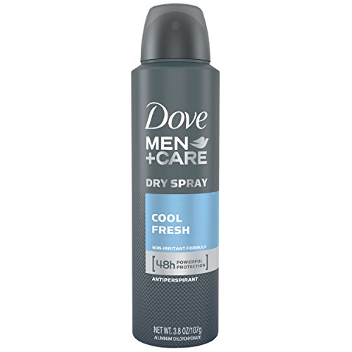 Dove Men+Care Dry Spray Antiperspirant Deodorant 48-hour sweat and odor protection Cool Fresh Dry Spray Antiperspirant for men formulated with vitamin E and Triple Action Moisturizer 3.8 oz