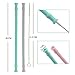 Luxe Reusable Silicone Drinking Straws – portable and eco-friendly drinking straws in 4 stylish colors with cleaning brush and FREE travel case
