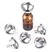 1.25" Stainless Steel Mini Funnels for Miniature Bottles, Essential Oils, DIY Lipbalms, Cooking Spices Liquids, Homemade Make-Up Fillers (6 Pack) by Super Z Outlet