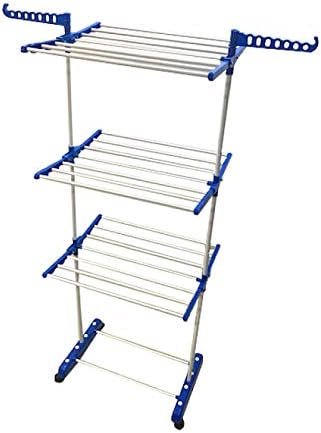 TNC Powdered Coated Mild Steel Cloth Dryer Stand (Multicolour)