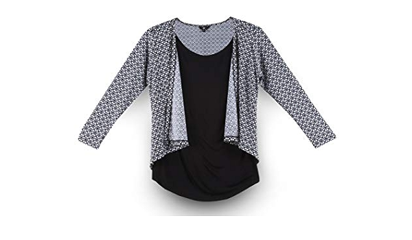 cardigan with shirt attached