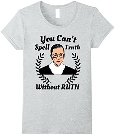 Womens RBG Supreme Court Feminist Dissent Political T-Shirt Medium Heather Grey