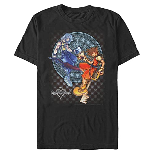 Disney Kingdom Hearts Strength Tested Men's Tops Short Sleeve Tee Shirt Black