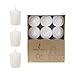 Mega Candles 12 pcs Unscented White Votive Candles, Hand Poured Wax Candle 15 Hours 1.5 Inch x 2.25 Inch, Home Décor, Wedding Receptions, Centerpieces, Occasions, Events, Meditations, Holders