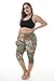 ZERDOCEAN Women's Plus Size Lightweight Printed Capri Leggings style-025 2X