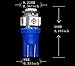 AUTOUS90 T10 W5W 2825 158 192 168 194 Wedge 5-SMD 5050 Ultra Blue LED Light bulbs 20 PCS
