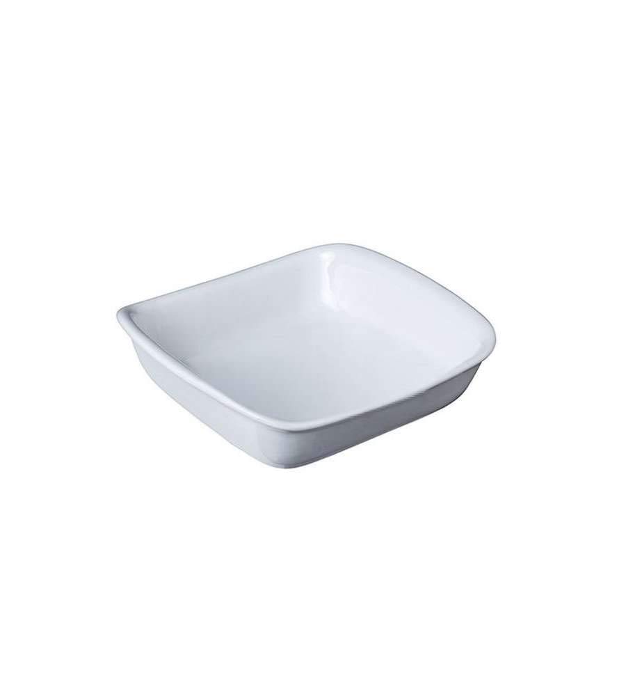 Pyrex Supreme Ceramic Casserole Dish, White,24 cm