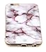 IiEXCEL 5430939 Marble Pattern Soft Flexible TPU Slim Fit Protective Cover Case for iPhone 6/6S - Color 2 - Purple