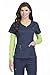 Med Couture Signature MC2 Women's Sport Neckline Scrub Top, Navy, Small