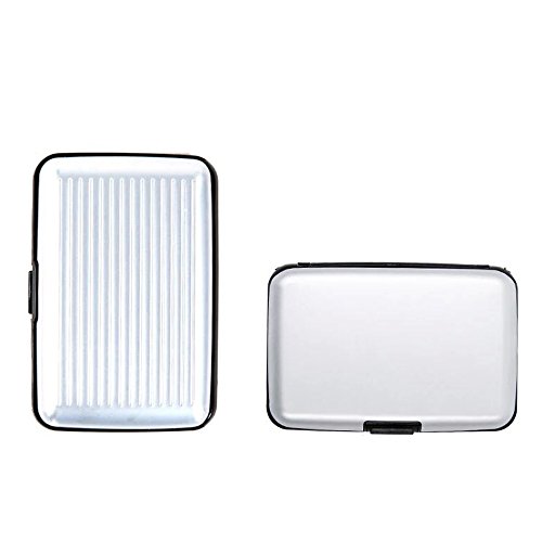 RFID Blocking Aluminium Credit Card Holder / Wallet. (Silver)