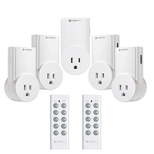 Etekcity Unify Made Upgraded Wireless Remote Control Electrical Outlet Switch  Compatible with Classic Version White 5LX S
