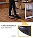 Urvigor Office Standing Desk Mat, Not-Flat Anti Fatigue Mat Comfort Mat for Stand Up Desk or Adjustable Desk Riser,Ergonomically Engineered, Black