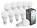 Triangle Bulbs (Pack of 10) LED Dimmable 12 Watt A19 LED Bulb, 1055 Lumens Daylight (5000K) 75 Watt Incandescent Light Bulb Replacement