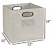 Niche Cubo Set of 6 Foldable Fabric Storage Bin with Label Holder- Natural