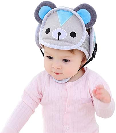 iwobi Cartoon Baby Safety Helmet,Adjustable Safety Protective Cap for Toddlers Walking Crawling - Image 3