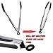 TTLIFE BBQ Tong Sets Grill Tongs Stainless Steel Silicone Kitchen Tongs 2 Pack (9-Inch & 12-Inch) 9