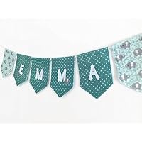 Nursery Banner, Custom Name Banner, Felt Decorations, Elephant Baby Shower