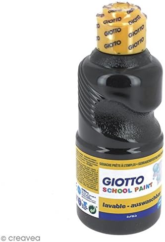 GIOTTO SCHOOL PAINT 250ML BLACK - Image 3