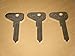 VOLKSWAGEN BUS TRANSPORTER 3 KEY BLANKS 1971 1972 1973 1974 1975 1976 1977 1978 1979