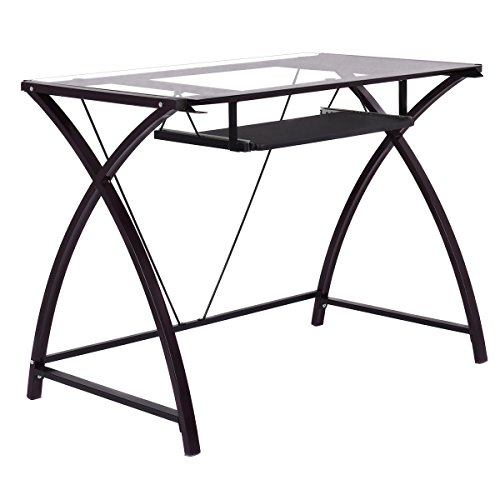 Glass Top Computer Desk Home Office Study Furniture Kuwait Ubuy