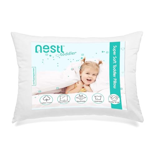 Nestl Pillow for Sleeping 13 x 18, Small Pillow for Travel, Car, School, Nap, M…