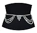 Geerier Women Bohemian Dangle Tassel Waist Belt Body Chain Silvery