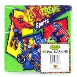 Extreme Sports BMX Skate Board Rollerblade Plate (18) Napkins (32)