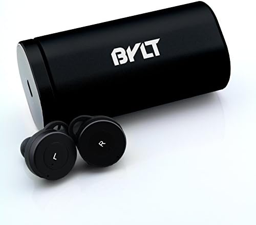 BYLT Audio True Wireless Earbuds Truly Wireless Bluetooth Sports Headphone Noise Cancelling Stereo Earphone With Mic For Samsung iPhone 7 Plus Case Sony Apple iPad Android IOS (Black)