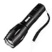Beike S116A Ultra Bright LED Tactical Flashlights, Zoomable Adjustable Focus 5 Modes Water Resistant Handheld Light with Rechargeable Battery, Charger, Headlamp, Rotatable Bike Mount and Holster