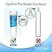 Waterdrop 836848 Replacement for Fisher & Paykel® 836860, 862285, 862284, E402, E442B, E522B, RO185014, RO185011, Refrigerator Water Filter, Pack of 3
