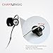 Wireless Bluetooth Headphones, CHARM&MAGIC Bluetooth 4.1 Earbuds Stereo Earphones, Lightweight Sports Earphones with Microphone, CVC 6.0 Noise Isolating Sweatproof Headset (Black)